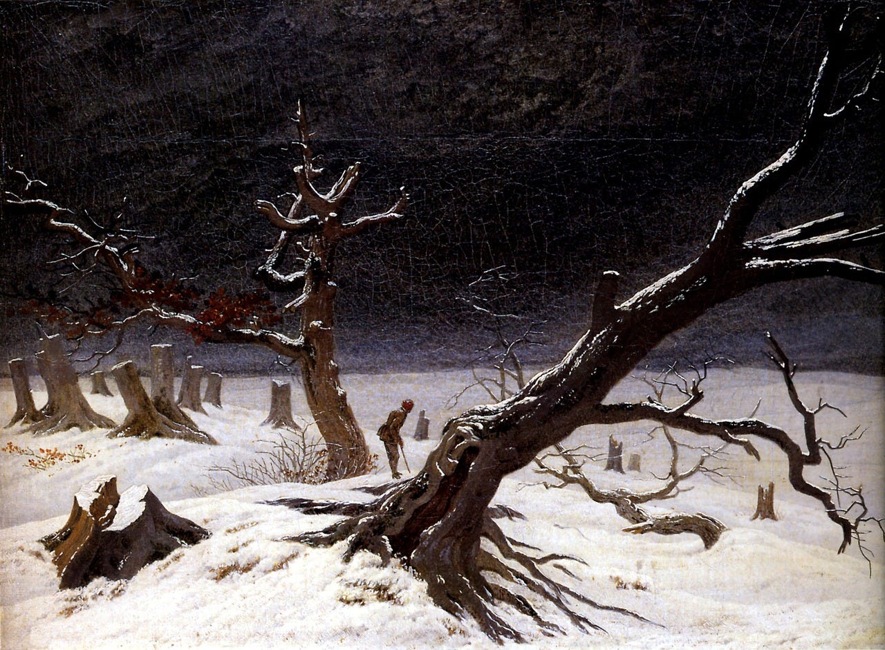 Great Paintings: Winter Landscape by Caspar David Friedrich | by  Christopher P Jones | Thinksheet | Medium