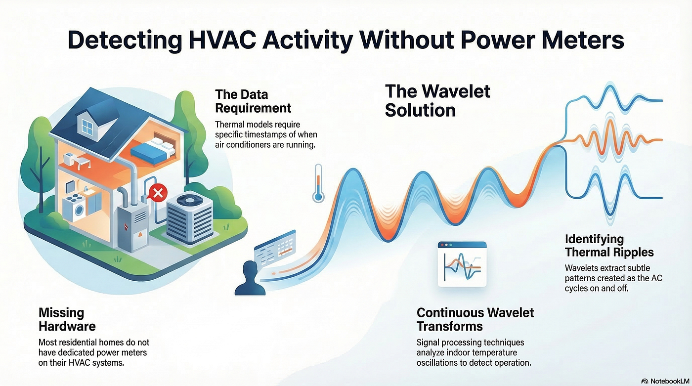Measuring Home AC Duty Cycle: A Wavelet Approach