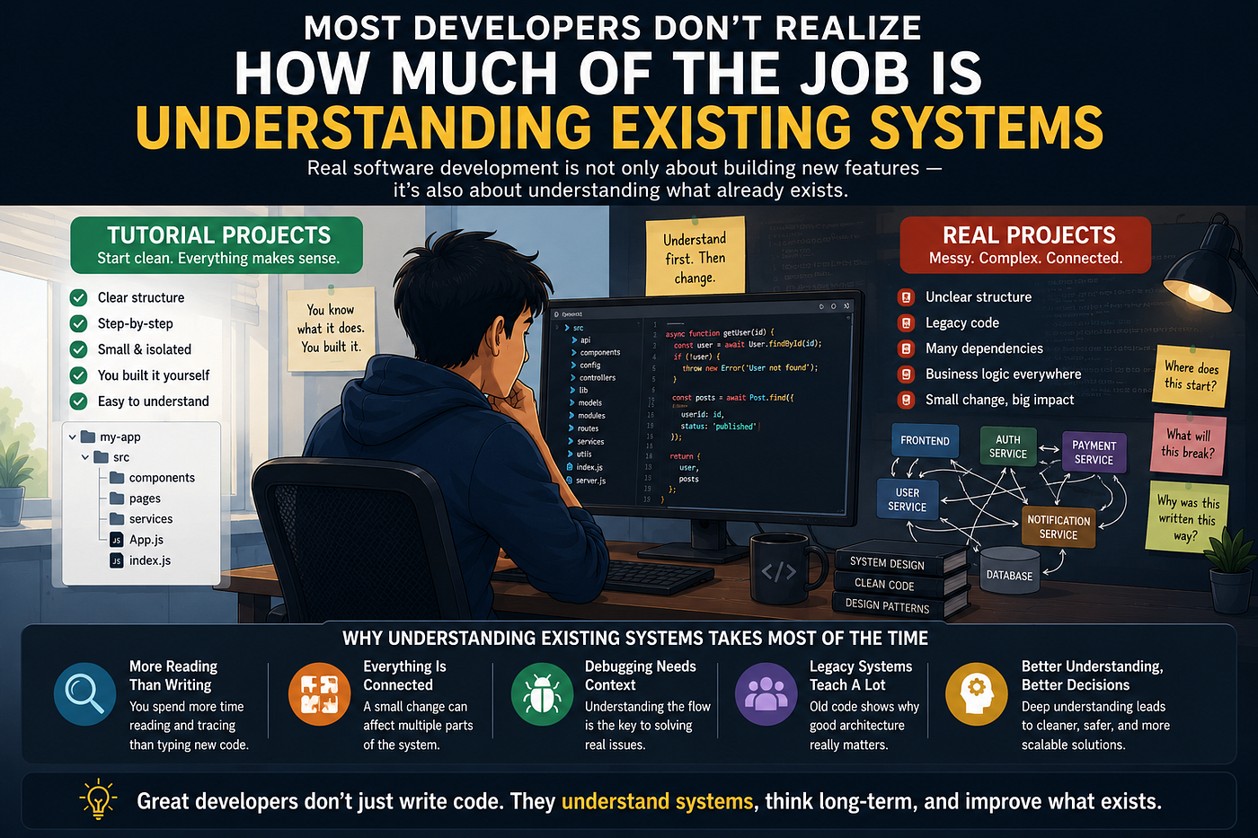 Most Developers Don’t Realize How Much Time Software Engineers Spend Understanding Existing Systems