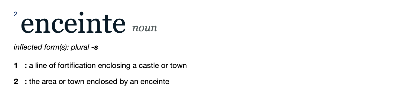 Enceinte. A pregnant castle. Say what? | by Avi Kotzer | Silly Little  Dictionary! | Medium