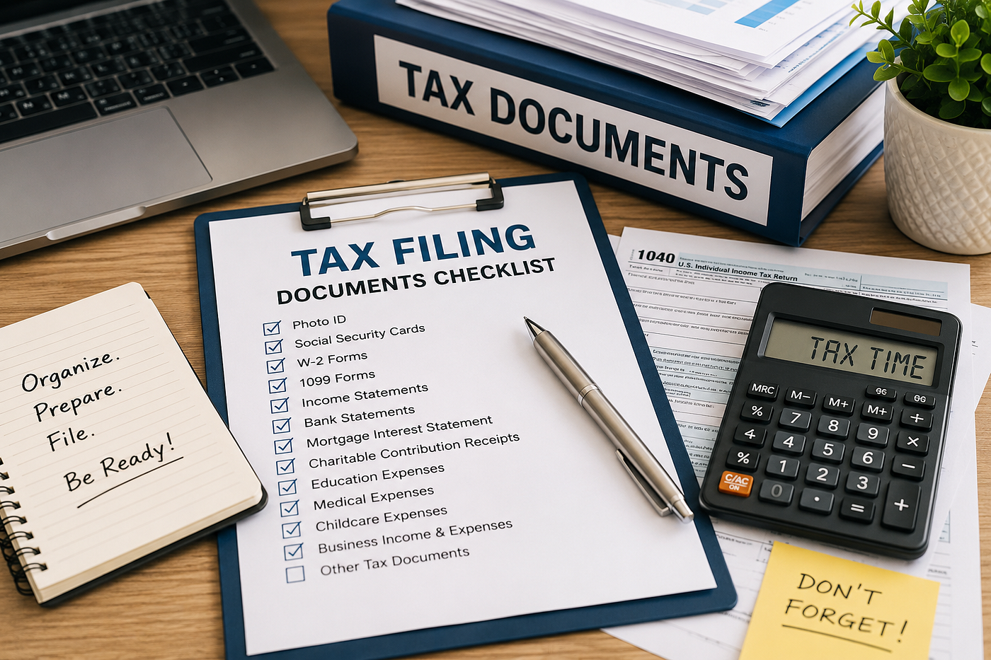 Tax Filing Documents Checklist: Be Ready to File