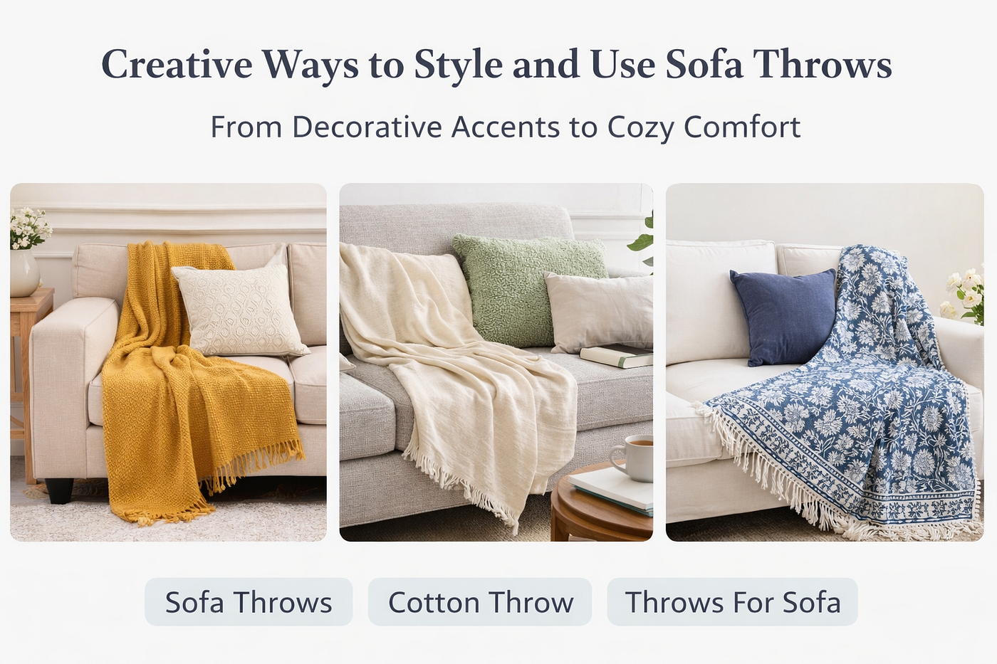 Creative Ways to Style and Use Sofa Throws