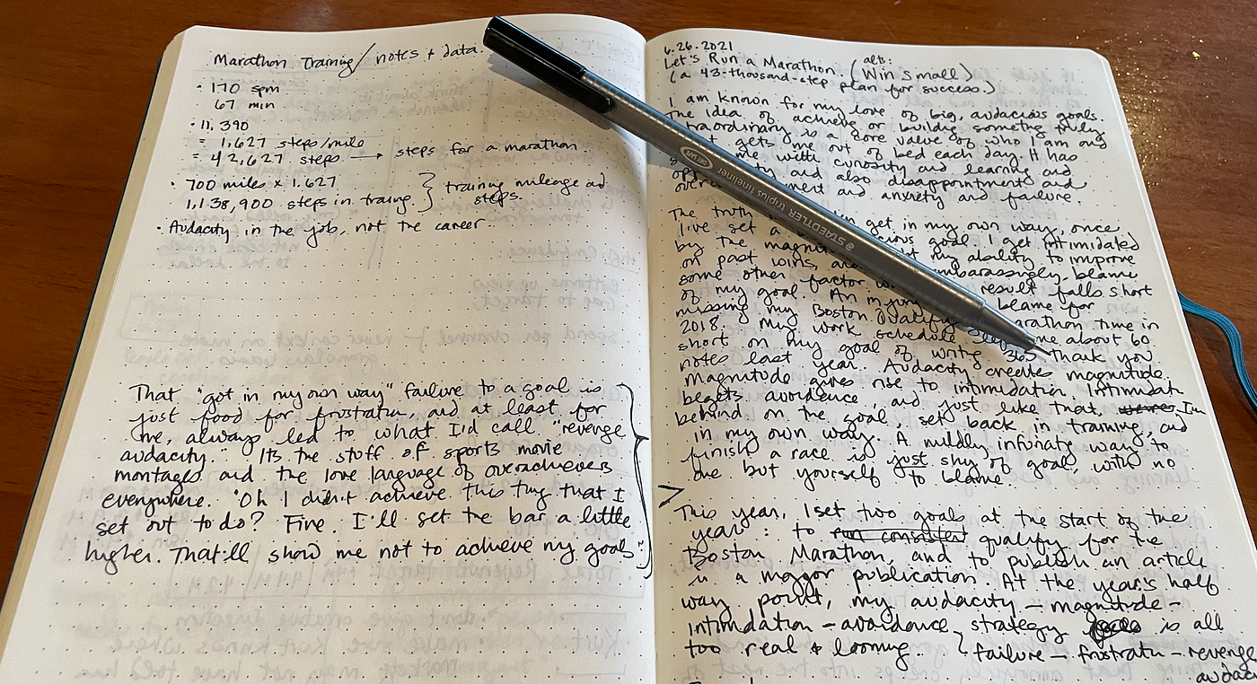 In Defense of Pen & Paper. Can writing it down in a notebook help…, by  karenborchert
