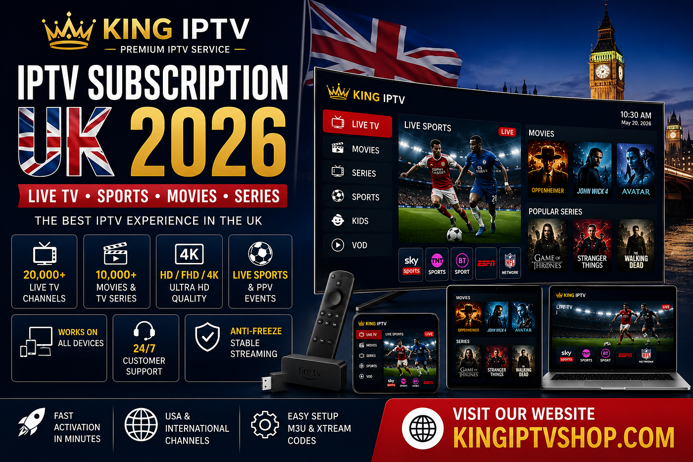 IPTV Subscription UK 2026: How to Choose the Best IPTV Service