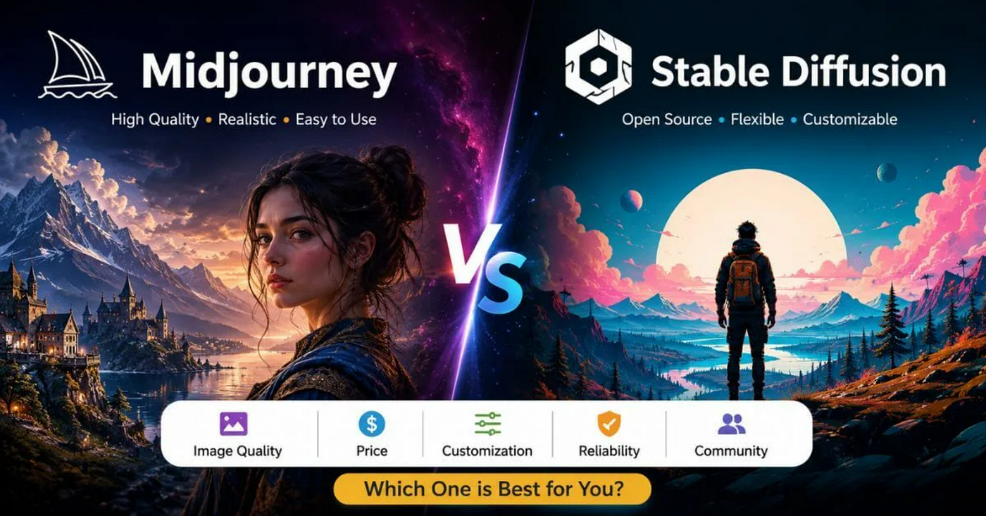 Midjourney vs Stable Diffusion: Which One Is Best For You in 2026?