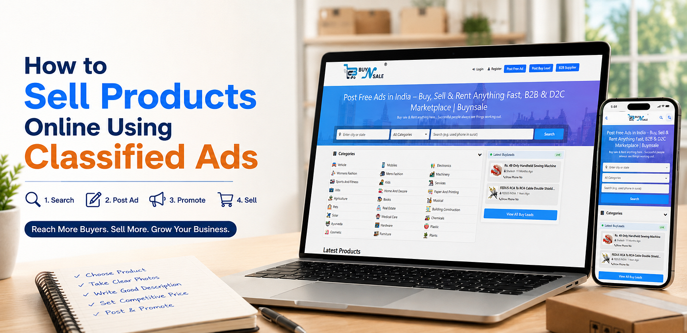 How to Sell Products Online Using Classified Ads on Buynsale