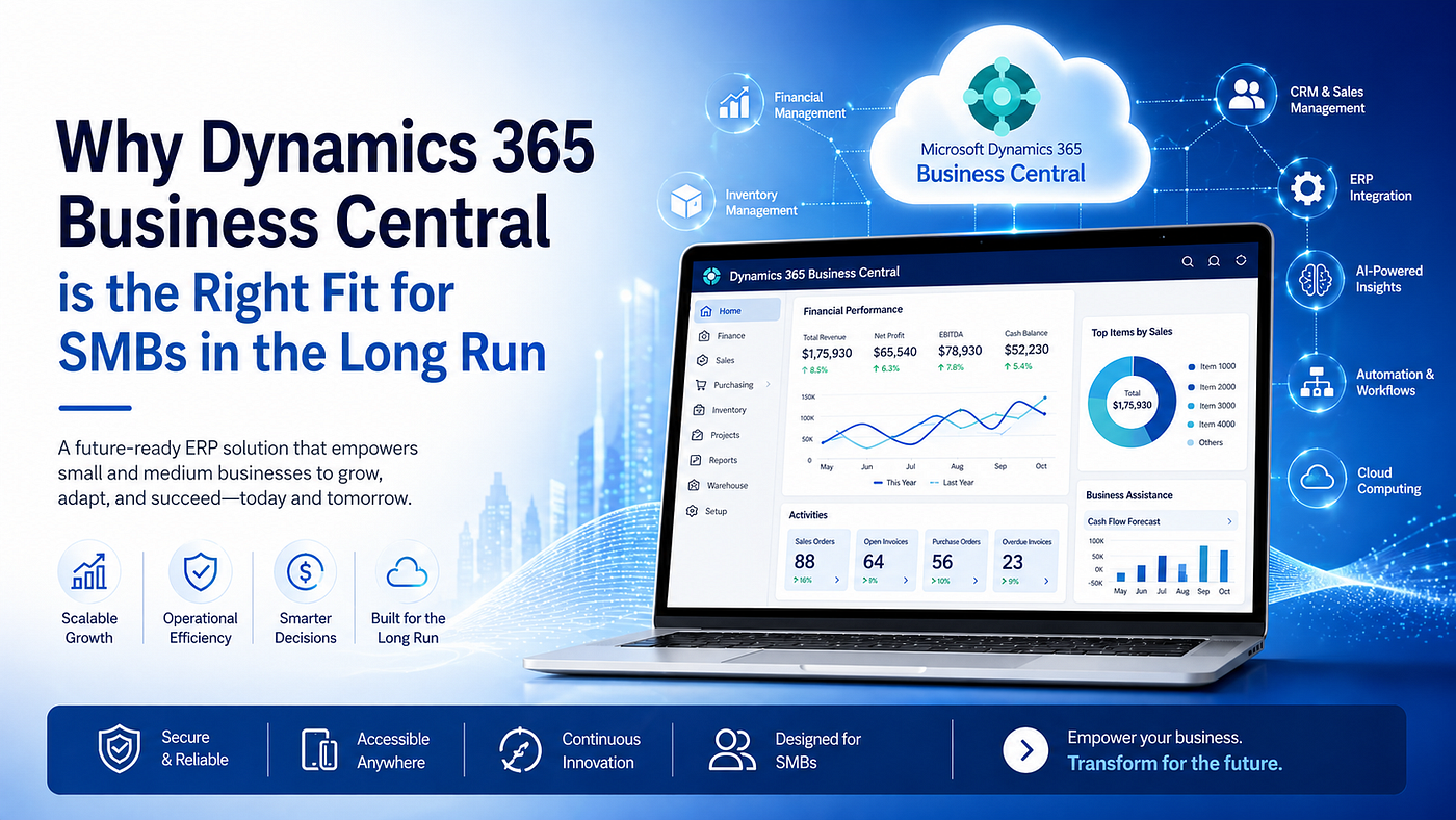 Why Microsoft Dynamics 365 Business Central Is the Right Fit in the Long Run for SMBs