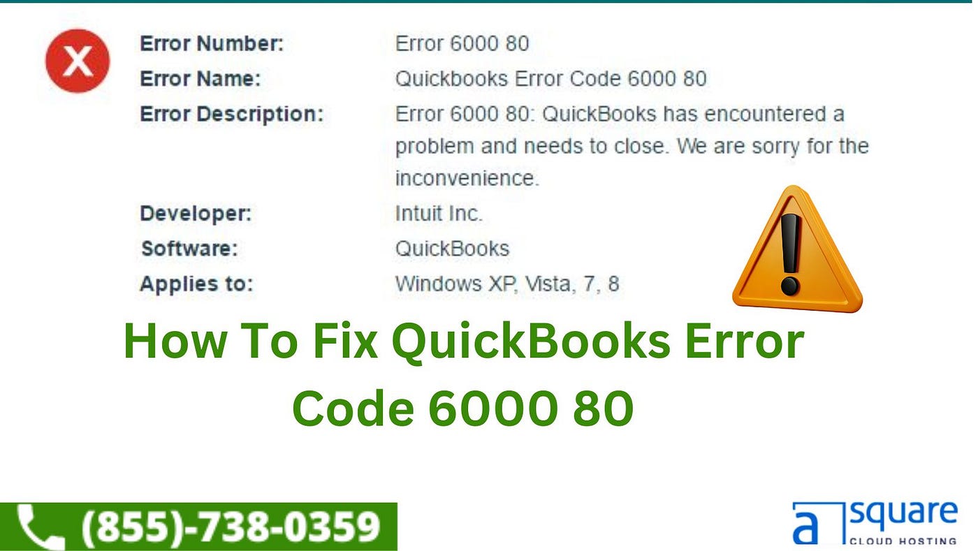 QuickBooks Error Code 6000 80: Causes and a Solution | by smith roy | Mar,  2024 | Medium