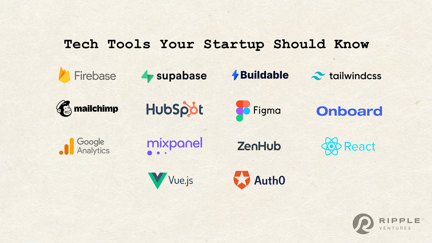 Top Tech Tools Your Startup Should Know | by Ripple Ventures |  rippleventures | Medium
