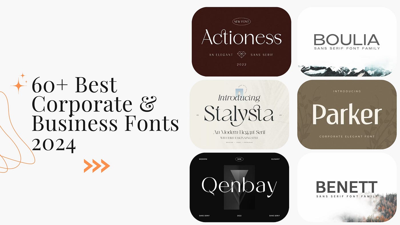 60+ Best Corporate & Business Fonts 2024 | Bootcamp
