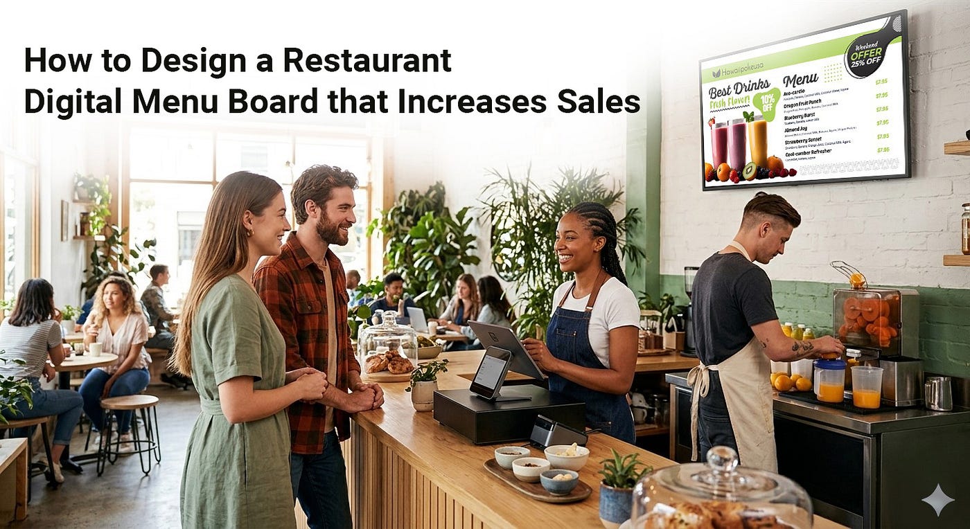 How To Design A Restaurant Digital Menu Board That Increases Sales