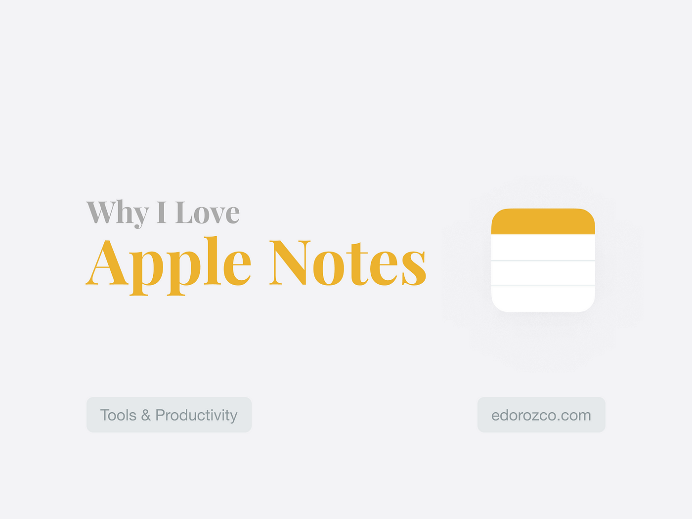 Evernote vs. Apple Notes. A comparison between the two and why I…, by Ed  Orozco