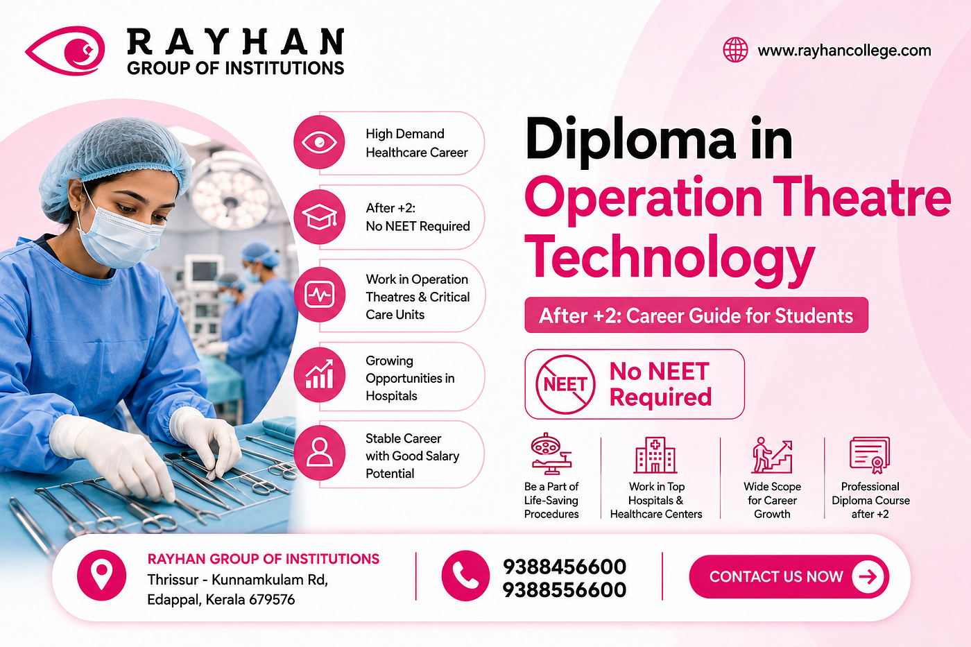 Diploma in Operation Theatre Technology After +2: Career Guide for Students (No NEET Required)