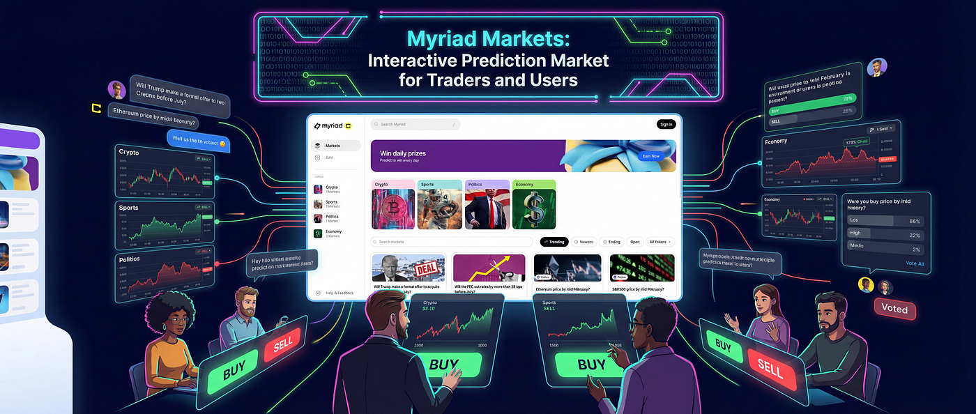 Myriad Markets: Interactive Prediction Market for Traders and Users