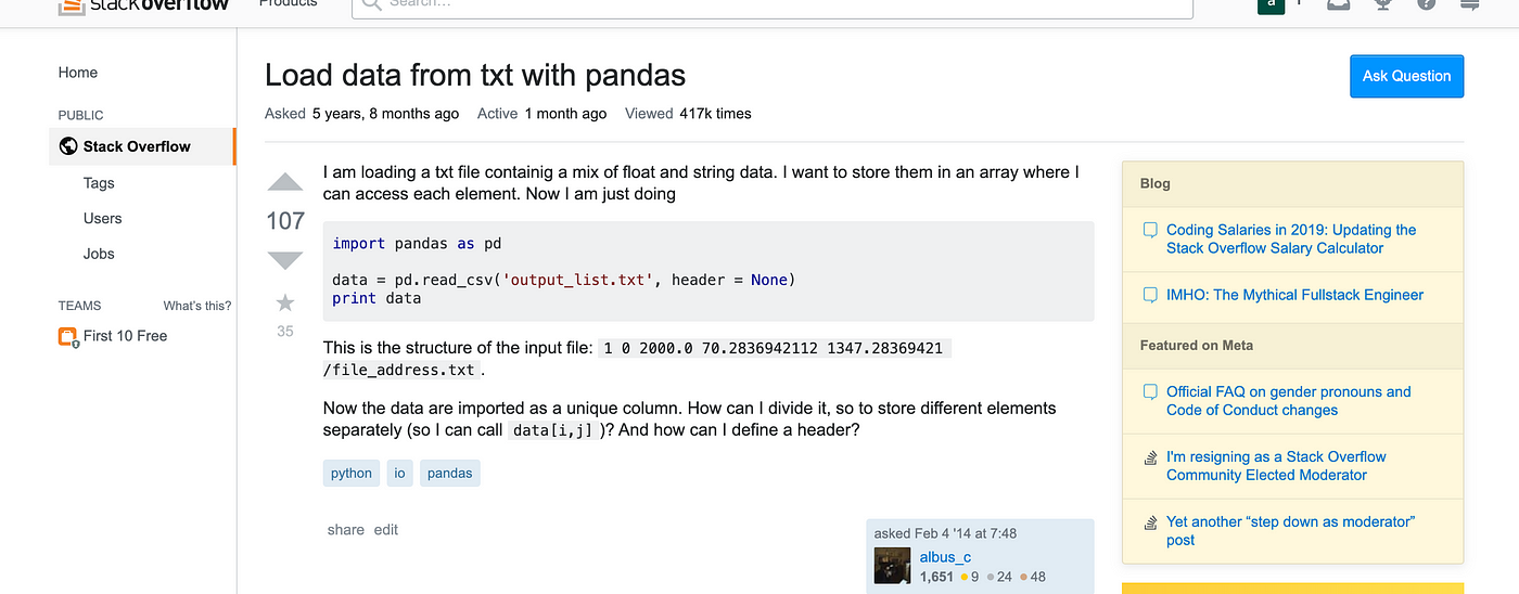 python - Change the column name index with pandas - Stack Overflow