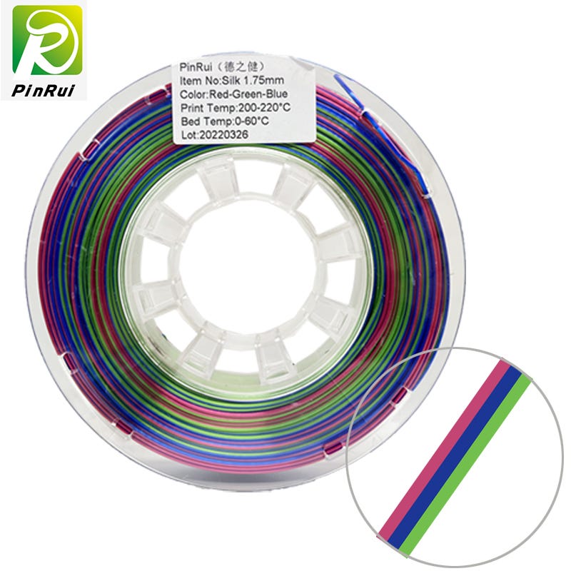 10+ years experiences for 3D printer filament — — PinRui Newest Tricolor  PLA Filament Tricolor Color For 3d Printing. - Loganliang - Medium
