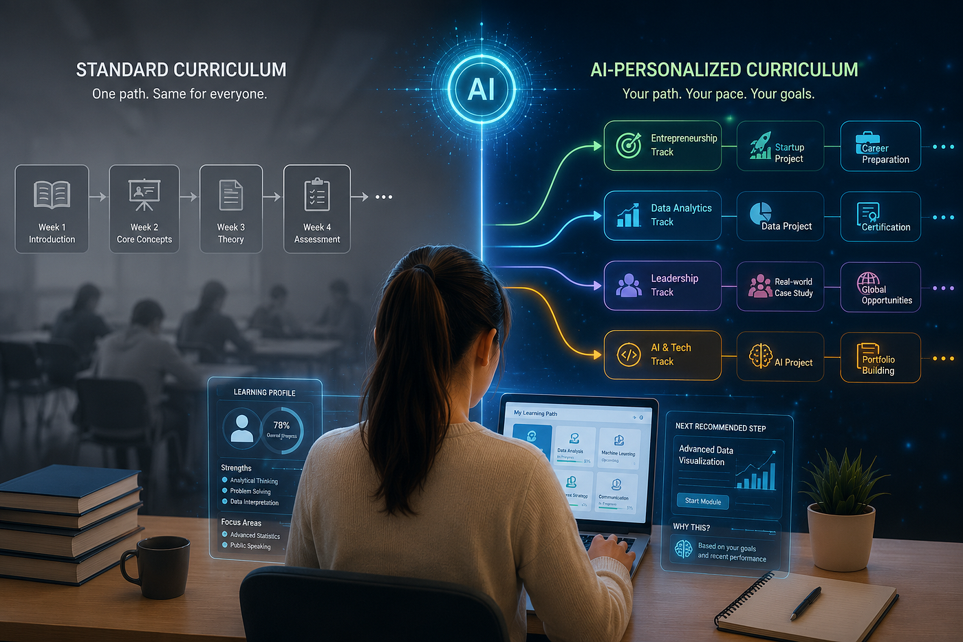Can AI Personalize a University Degree Better Than a Standard Curriculum?