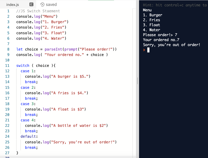 Switch Statement in JavaScript. : ( ) | by Injae Lee | Medium