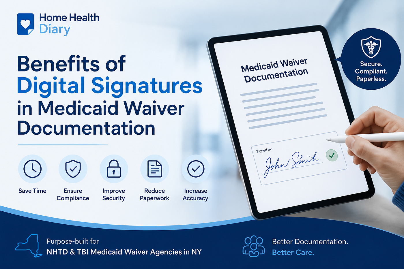 Benefits of Digital Signatures in Medicaid Waiver Documentation