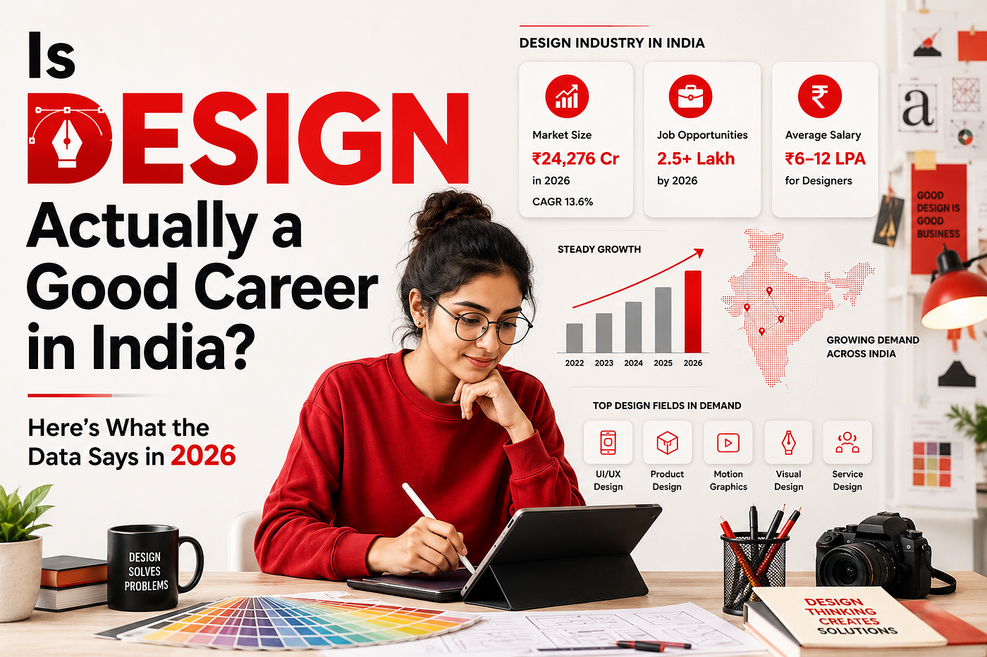 Is Design Actually a Good Career in India? Here’s What the Data Says in 2026