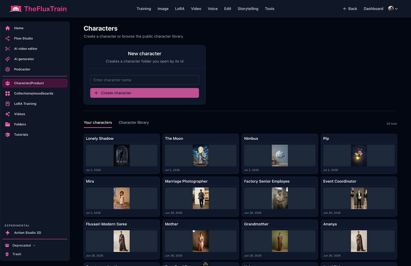 Context lives in the project—locked cast and wardrobe—so each turn revises intent without reinventing who is on screen.