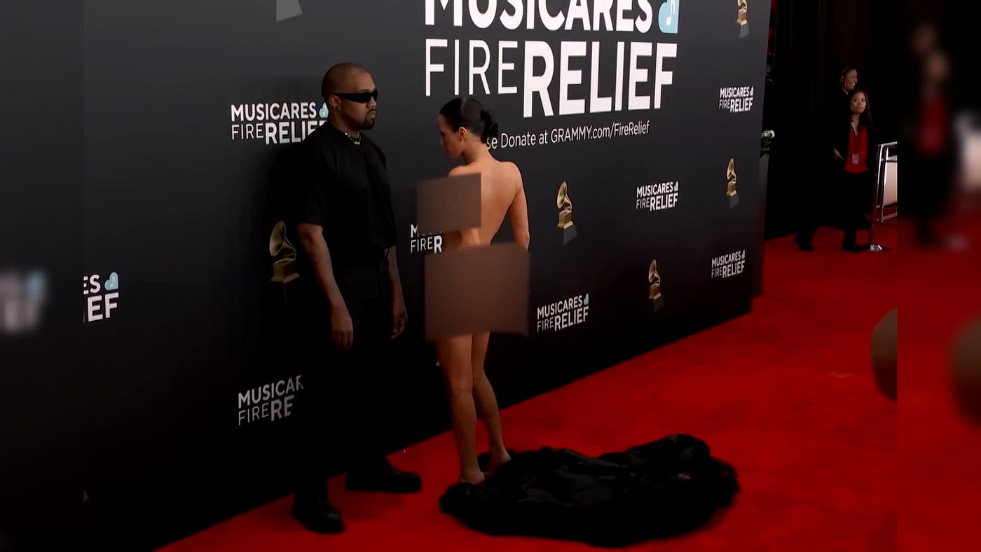 Bianca Censori Grammys 2025. The Sheer Dress That Broke the Internet… | by  Emma Smith | Active Readers | Medium
