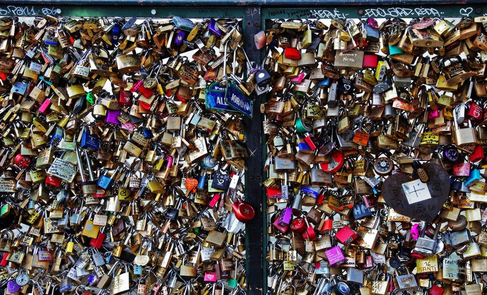 Love Locks. Locks have developed symbolic meaning…