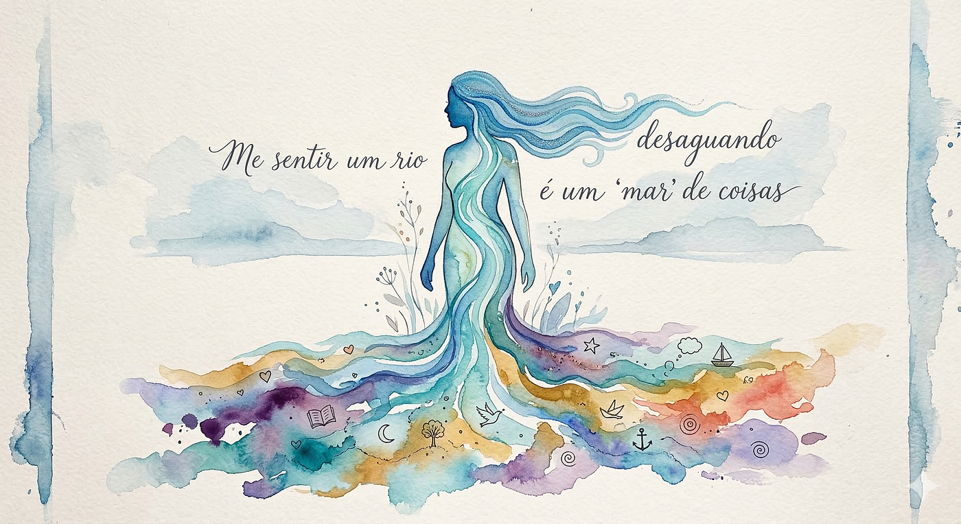 Me sentir um rio desaguando é um ‘mar’ de coisas