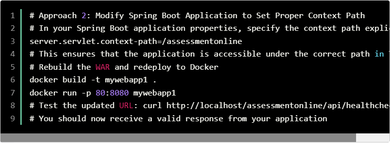 Resolving 404 Error in Dockerized Tomcat with Deployed Web