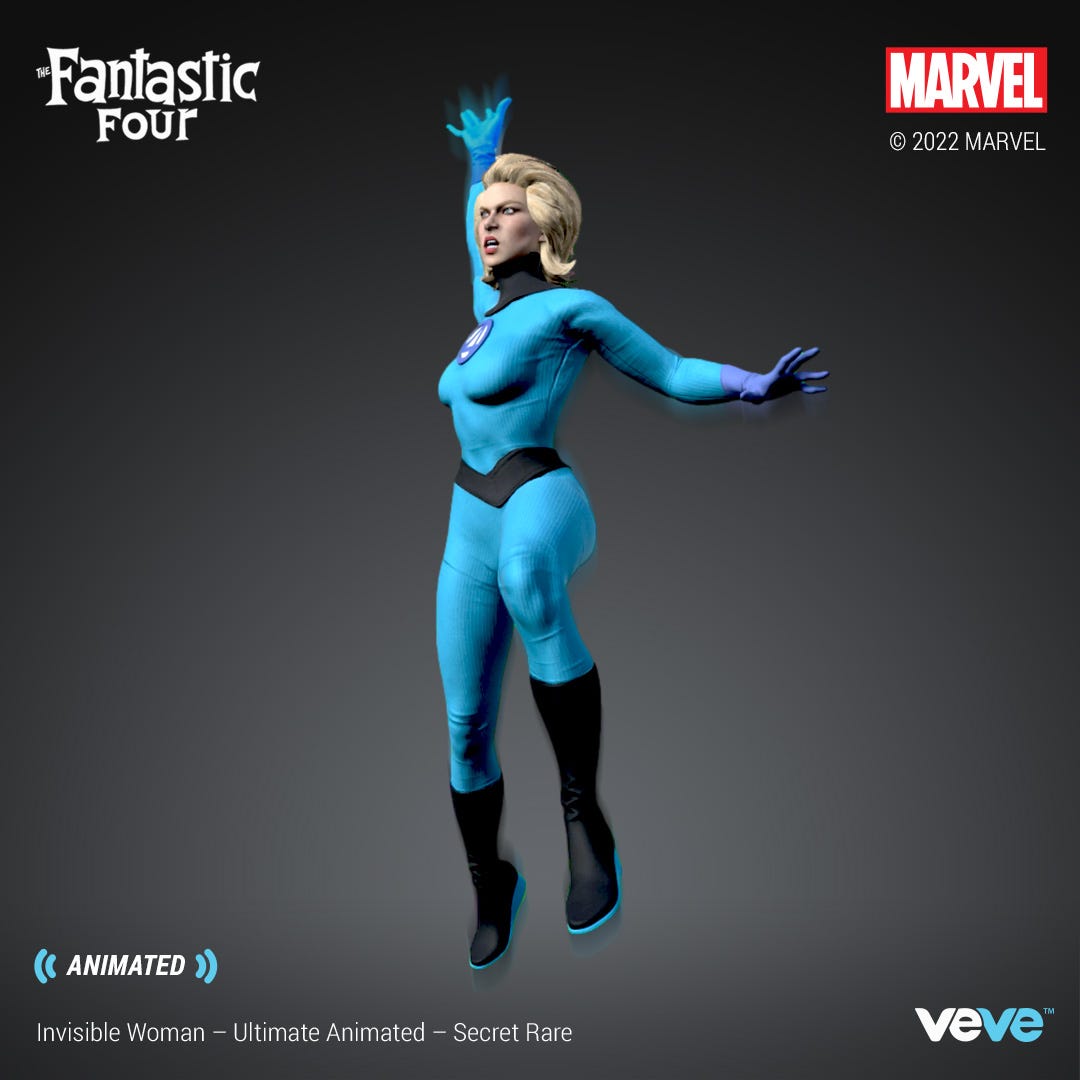 Fantastic Four â€” Invisible Woman. Marvel's Invisible Woman dropsâ€¦ | by VeVe  Digital Collectibles | VeVe | Medium