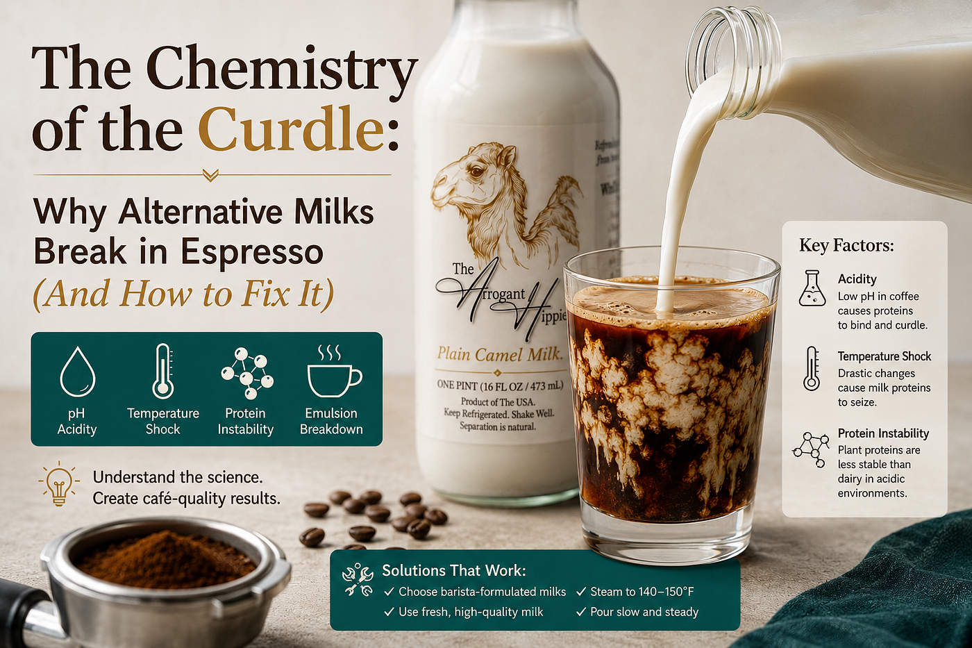 The Chemistry of the Curdle: Why Alternative Milks Break in Espresso (And How to Fix It)
