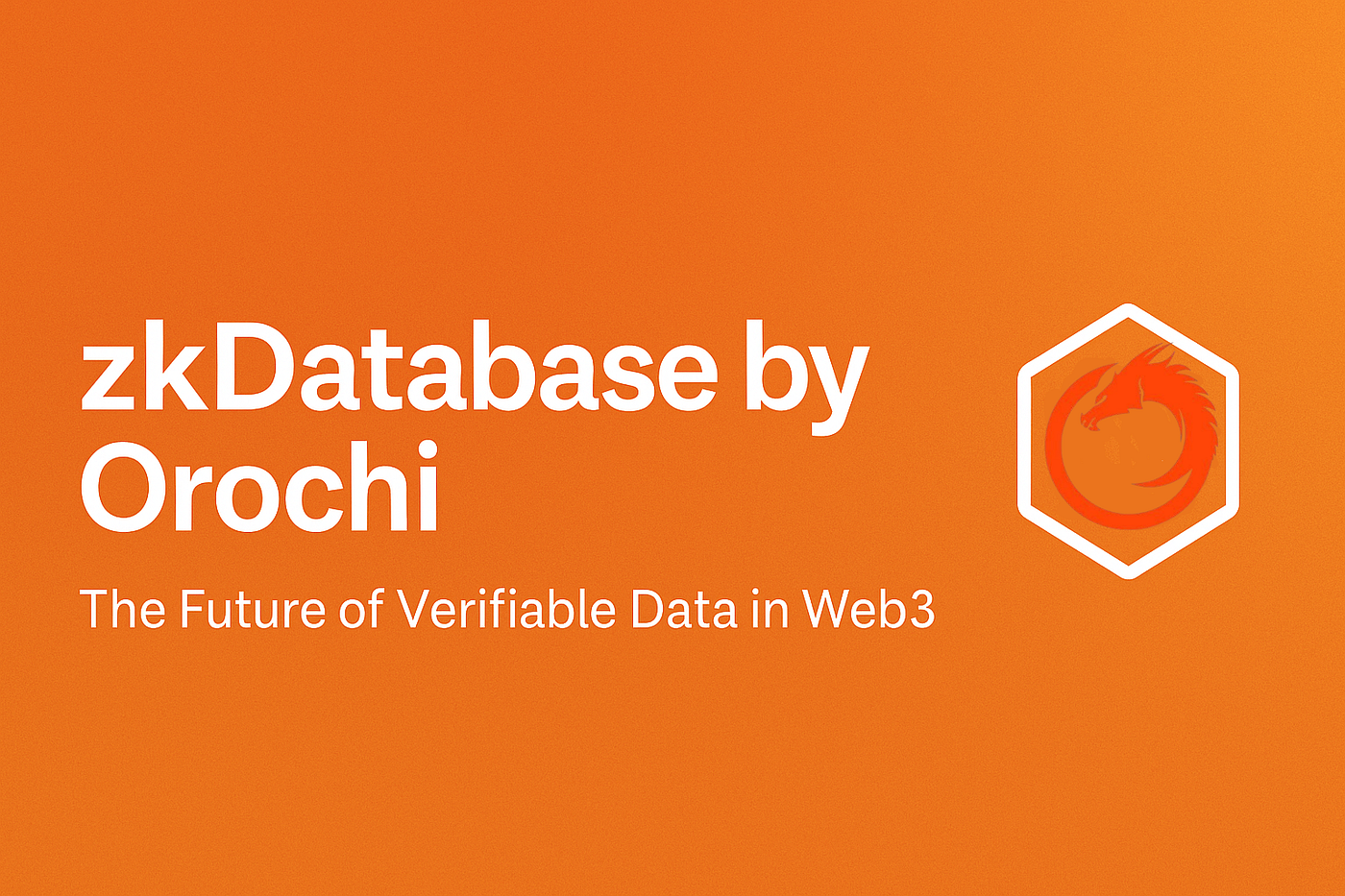 zkDatabase by Orochi: The Future of Verifiable Data in Web3 | by Blessing  Shodunke | Medium