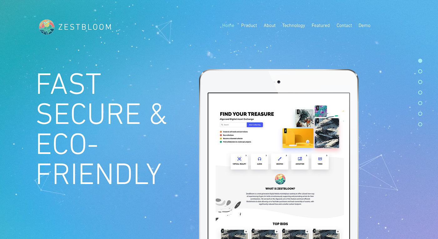 ZestBloom Launches Eco-Friendly, Affordable, and Secure NFT Marketplace |  by ZestBloom | Medium