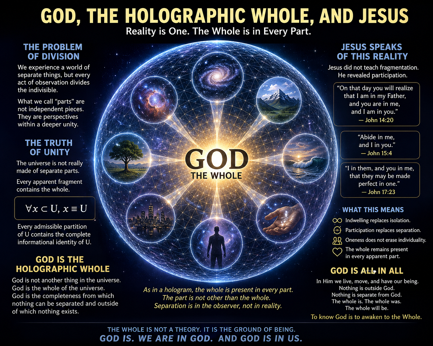 GOD, THE HOLOGRAPHIC WHOLE, AND JESUS