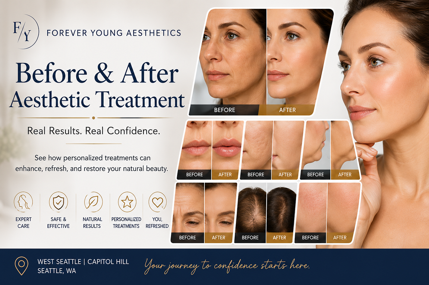 How to Compare Before and After Aesthetic Treatment Results the Right Way