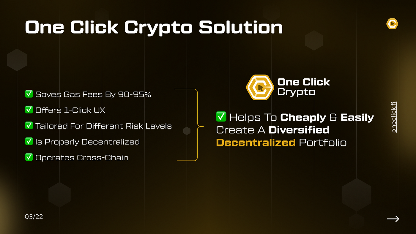 ONE CLICK CRYPTO, A SUSTAINABLE SOLUTION TO DEFI COMPLEXITIES. | by Ezekiel  Essien | Medium