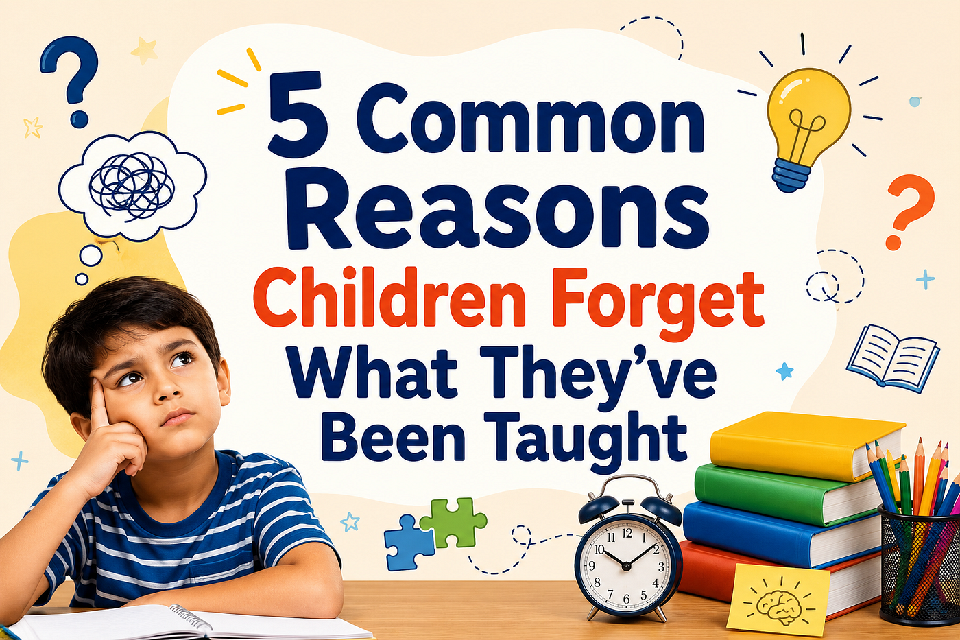 5 Common Reasons Children Forget What They’ve Been Taught