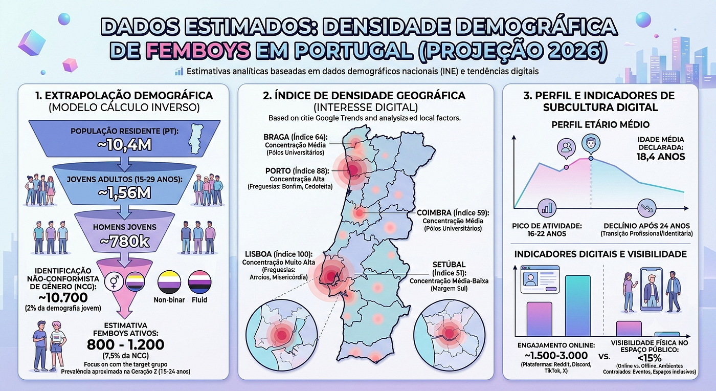 A Demografia das Subculturas Digitais: Uma Análise Estatística do Fenómeno Femboy em Portugal