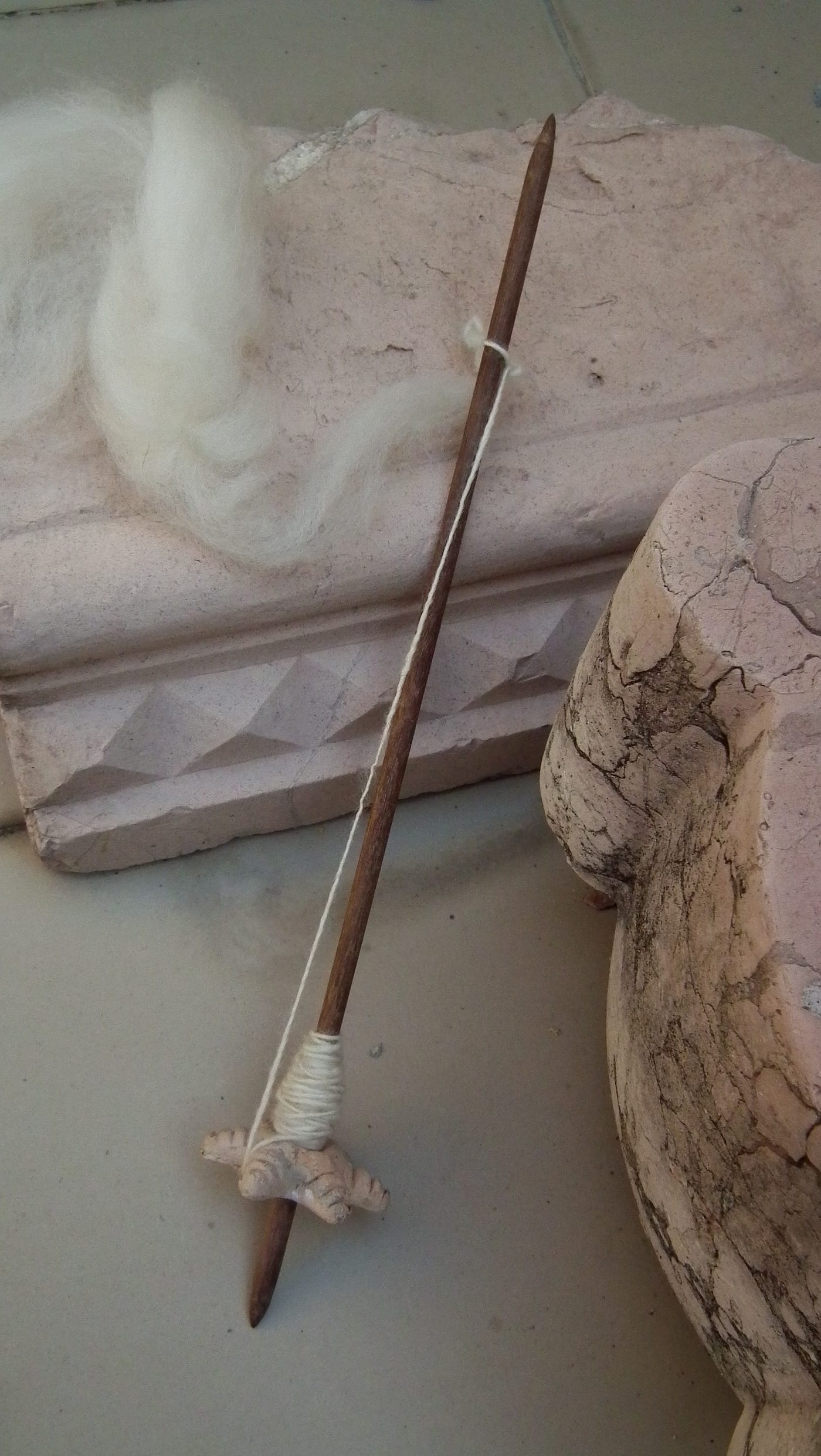 Drop spindle (Photo by author)