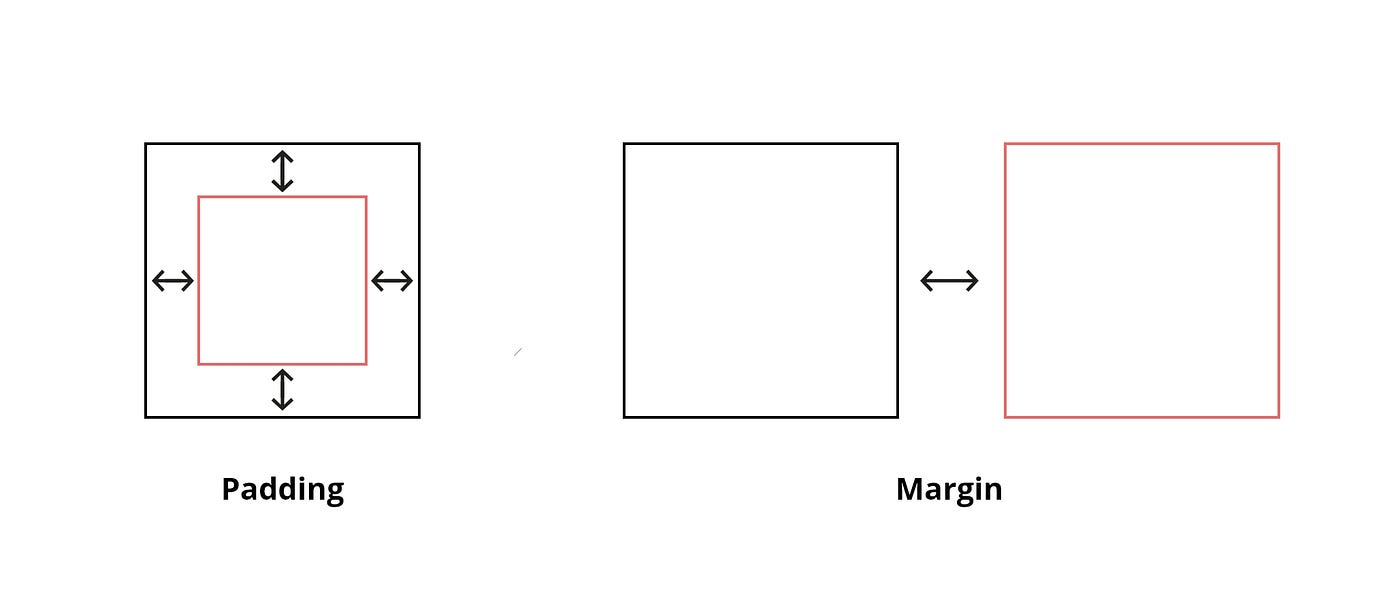 Demystifying the Differences Between Margin and Padding in Web Design, by  Dezarea Bryan