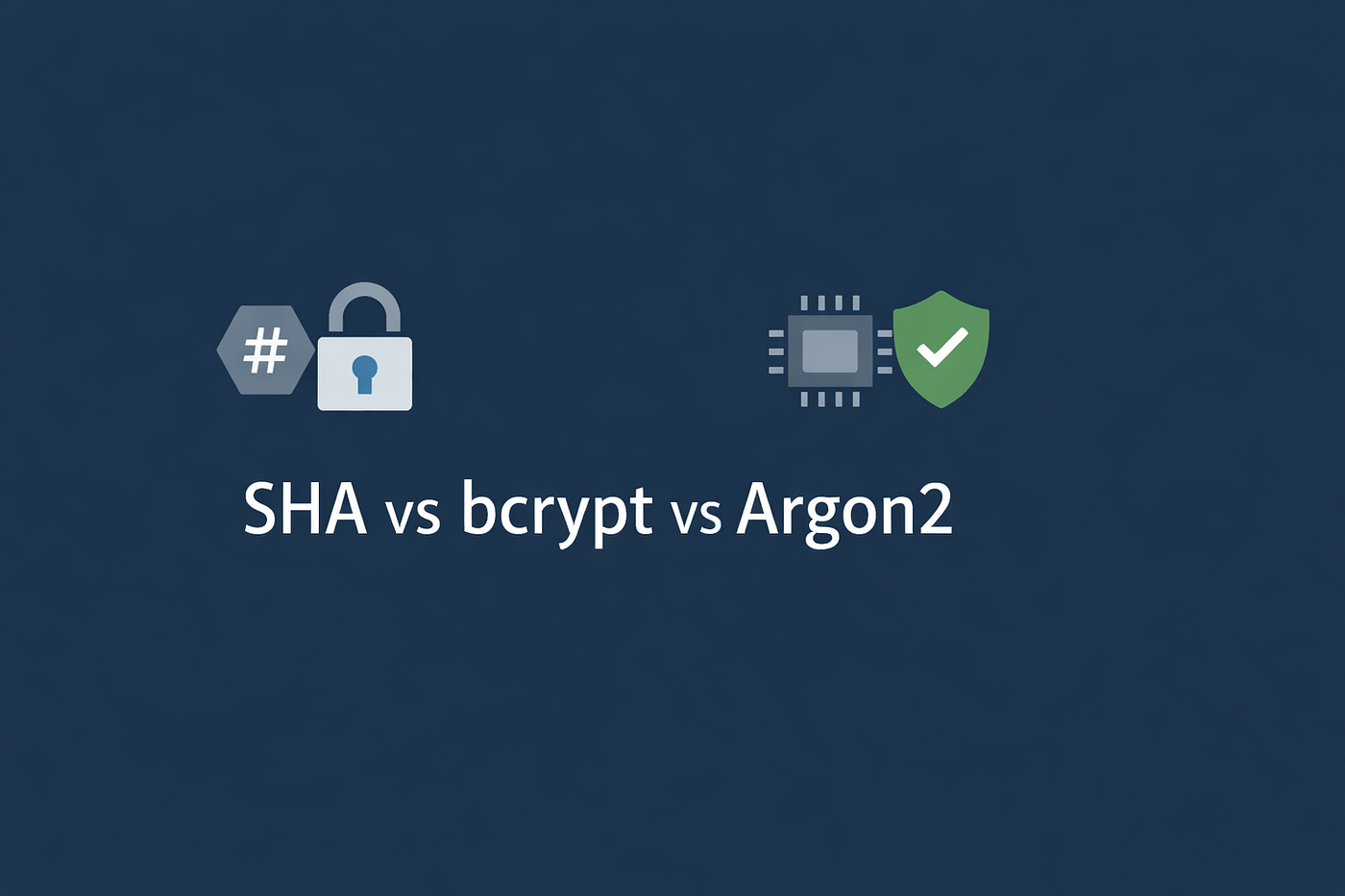 Cryptographic Hashing: Why SHA, bcrypt, and Argon2 Exist