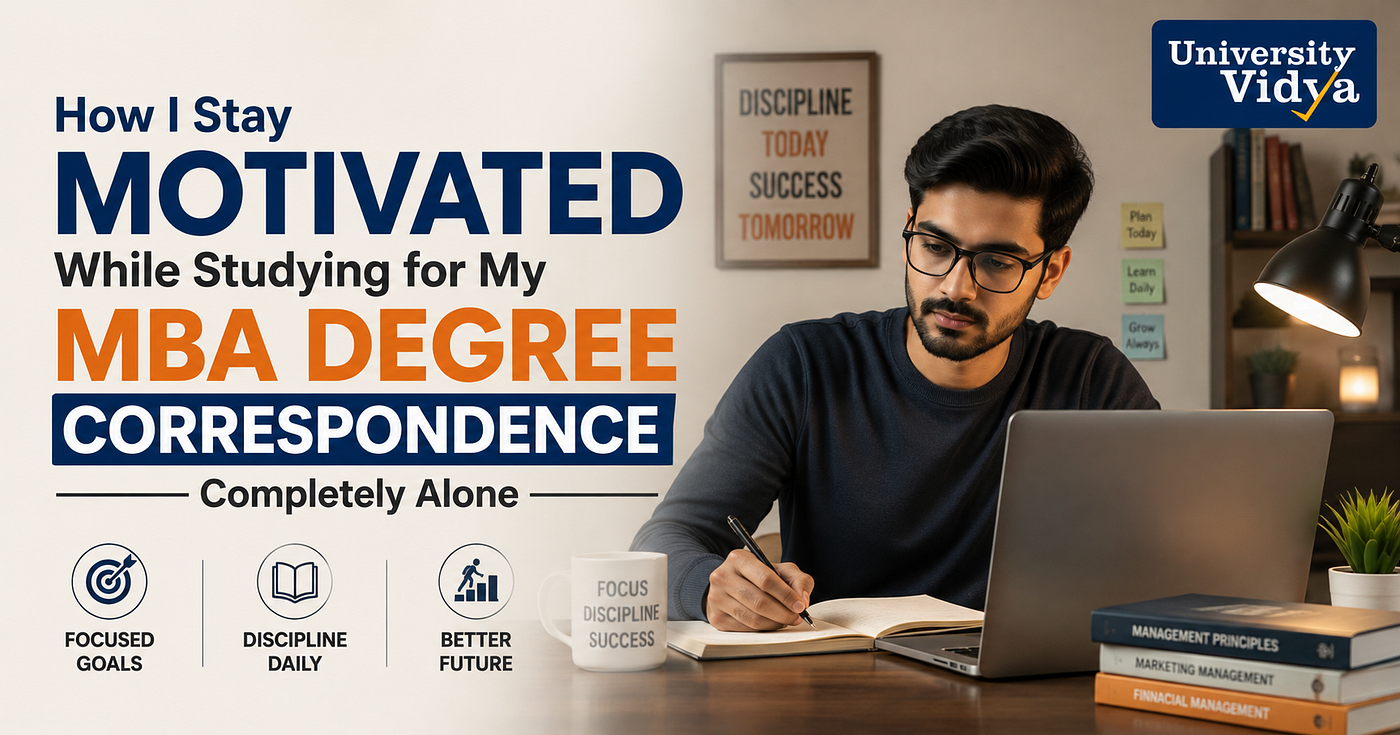 How I Stay Motivated While Studying for My MBA Degree Correspondence Completely Alone