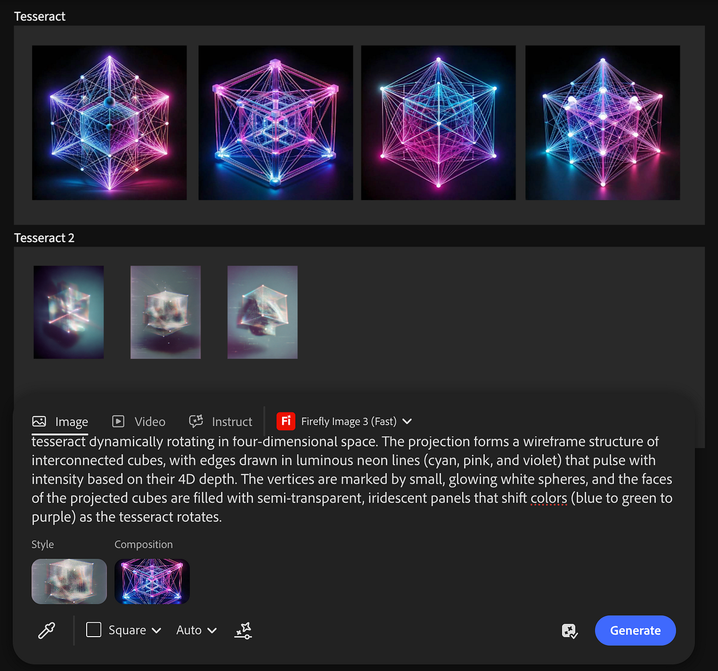 Screenshot of Adobe Firefly Boards