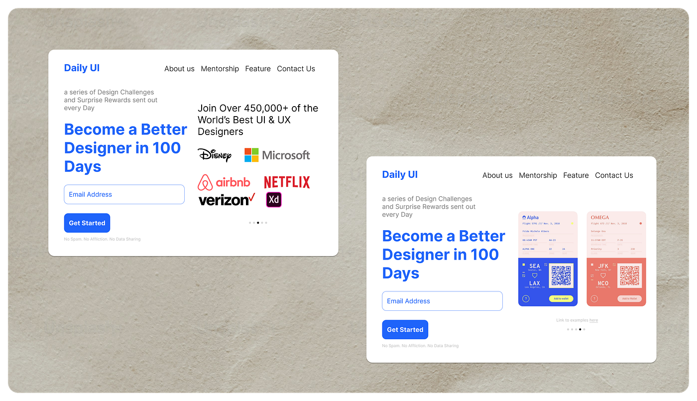 Design Challenge Day 100: Redesign Daily UI