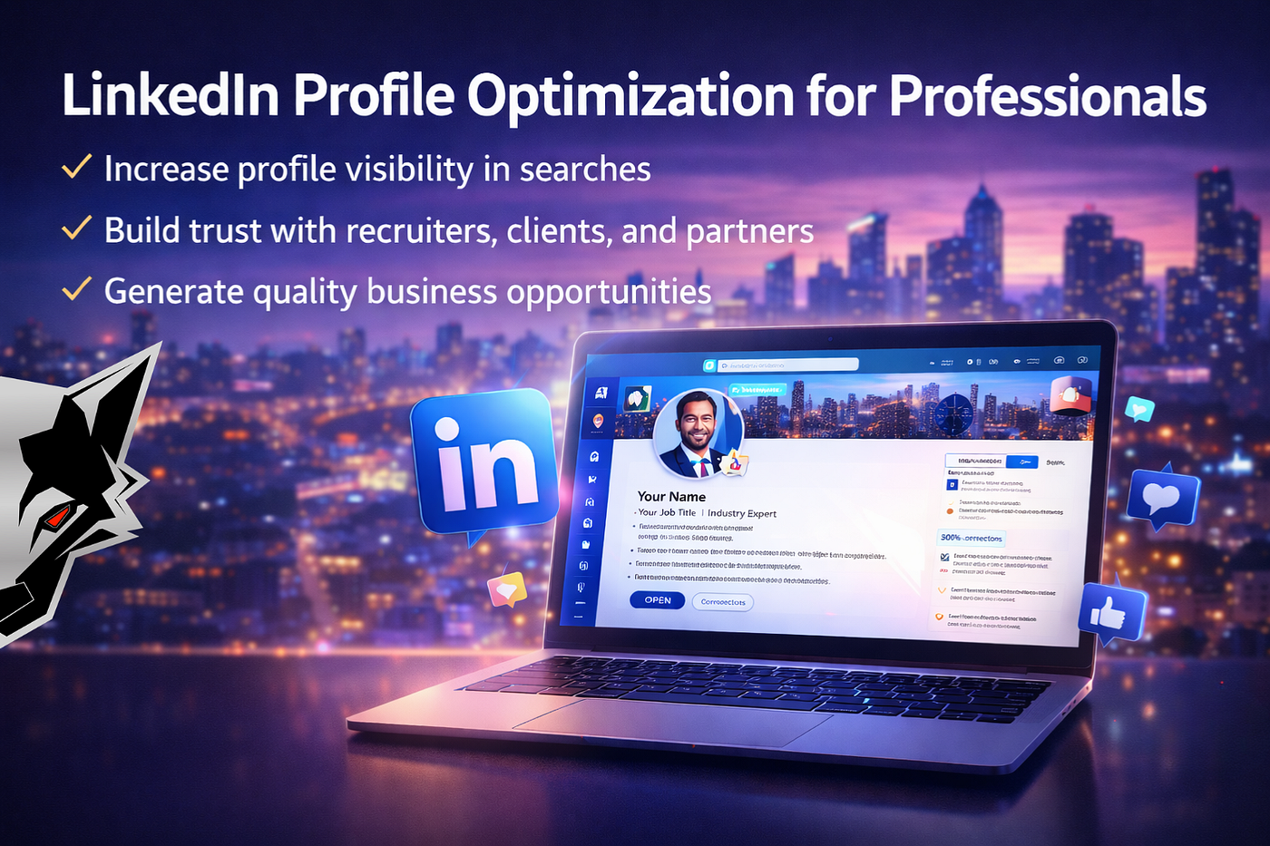 LinkedIn Profile Optimization for Professionals & Backlinks