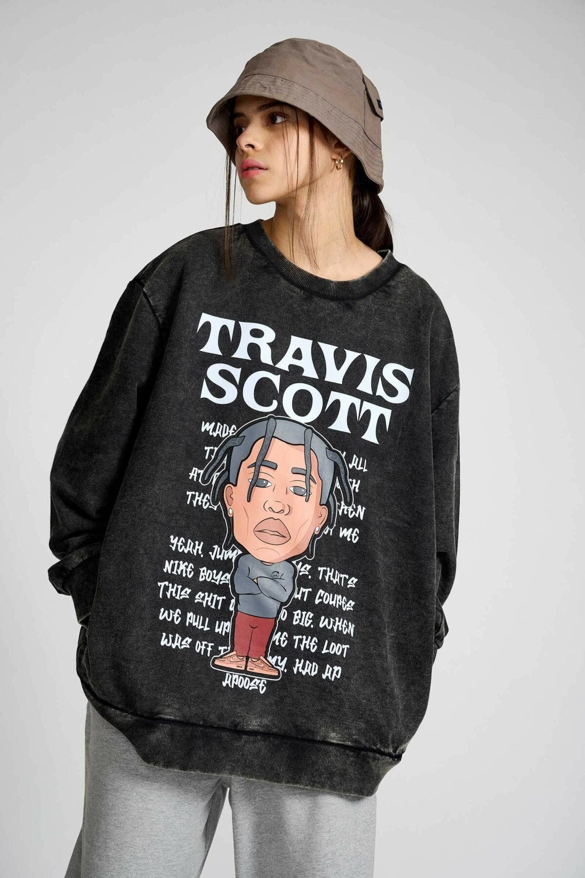 Travis scott faded sweatshirt