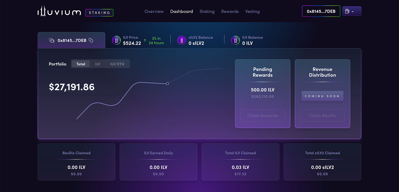 28. Everything you need to know about staking $ILV. | by Marcel Reyes |  Medium