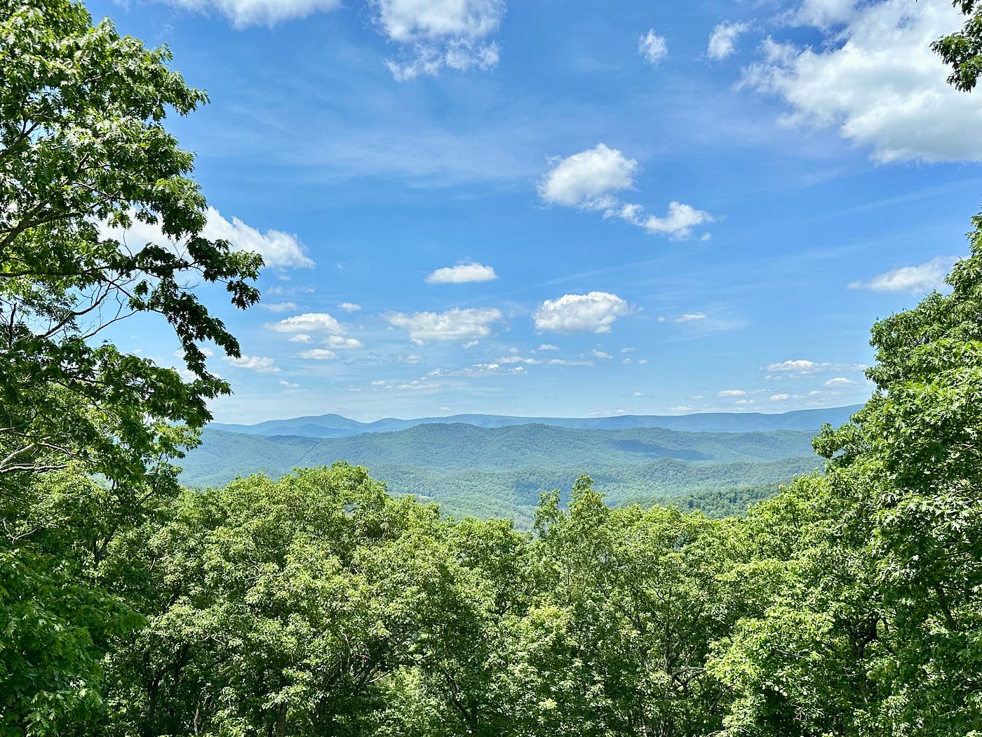 The view west from Shenandoah Mountain on the way home. Photo by Bruce Stambaugh