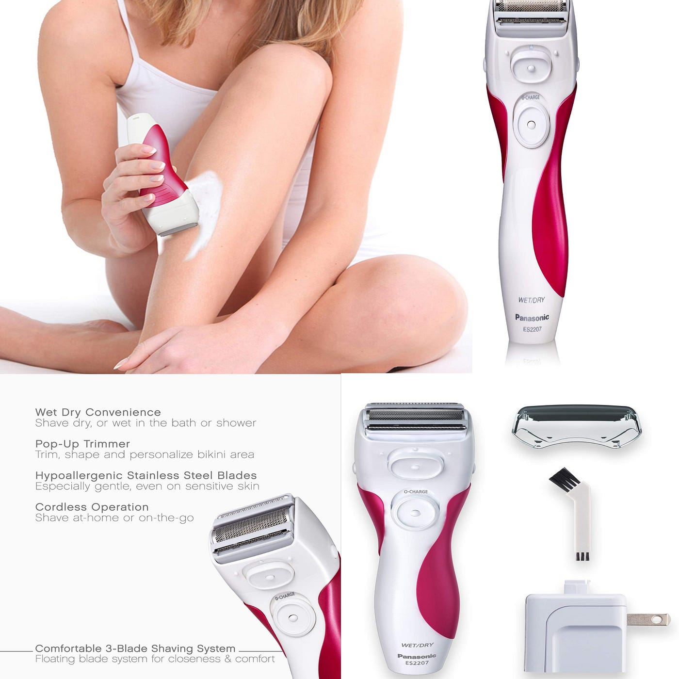 Panasonic Electric Shaver for Women, Cordless 3 Blade Razor, Pop-Up  Trimmer, Close Curves, Wet Dry… | by beauty with muskan | Medium