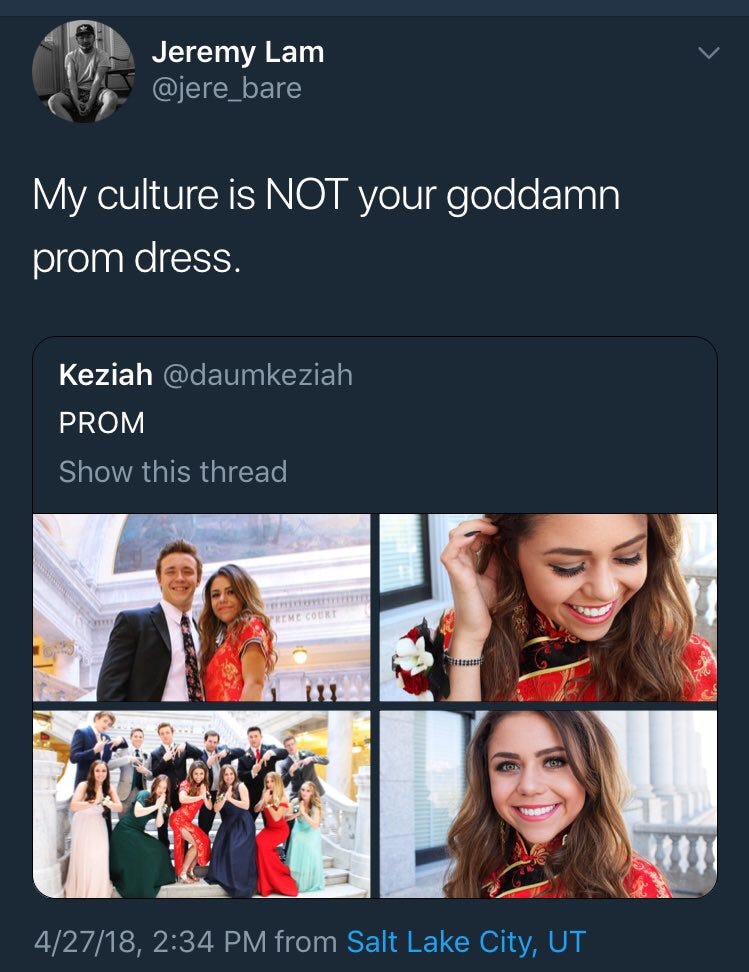 An Open Letter, Mom to Mom, About Cultural Appropriation and Prom Dresses | by Eve Moran | Medium An Open Letter, Mom to Mom, About Cultural Appropriation and Prom Dresses | by Eve Moran | Medium